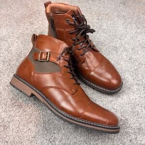 New! Madden by Steve Madden Men's M-Titan Cognac Boots size 12